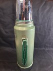 Vintage Aladdin Stanley A-944dh 1 Quart Thermos Hammertone Green Usa