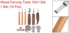 10 In 1 Wood Carving Tools Set Whittling Knife Hand Carving Woodworking Tool
