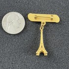Vintage Paris France Eiffel Tower Art Deco Travel Souvenir Pin Pinback  51770