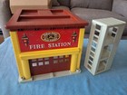 1980 Vintage Fisher Price Fire Station  928 Set With Box  Extras