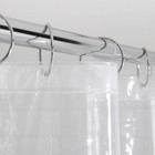 Clear Shower Curtain Liner Anti-bacterial Peva 70x71 Water Repellent Mainstays