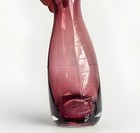 1930   s Lab Beaker Hand Blown Purple Glass With Cut Measurements