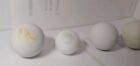 Rare Lot Of 5 Early Antique Stone Marbles C 1840 Primitives Marble