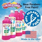 Colorations Washable Tempera Paint Set Of 7 16 Fl Oz Set Of 7 Neon Neon Non