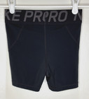 Nike Pro Dri-fit Women s Xs Running Shorts Fitted Elastic 22  Waist Solid Black
