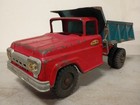 1961 Tonka No  180 Dump Truck Pressed Steel Red green Cab Parts
