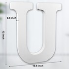 12 Inch White Big Wood Letters Unfinished Wooden Letters For Wall Decor Decor   