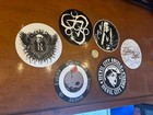Rock    n    Roll And Miscellaneous Stickers  lot Of 6 very Cool   Free Flag Sticker