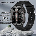 Military Smart Watch Rugged Tactical Fitness Tracker For Men Answer make Calls   
