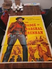 The Badge Of Marshal Brennan 1957 Original Movie Poster- 3 Sheet - Lee Van Cleef