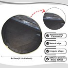 4x Black Natural Agate Coasters For Drinks ggemstone Coaster For Coffee 3 5-4 