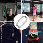 4 8 12 Pcs 3 15  Oval Spring Snap Hook 316 Stainless Steel Carabiner Clips