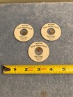 3 Vintage Nixon Penny Small Tiny Collectible Getting Smaller Novelty Coins Lot