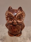 Vintage Macrame Owl Bead Accessory Ceramic Brown 