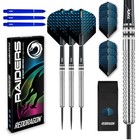 Professional 23g Steel Tip Tungsten Darts Set - Includes Shafts   Flights  Color