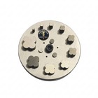 Precision Disc Cutter New 4 Petal Flower Shape  Set Of 10 Punches 6mm To 31 Mm 