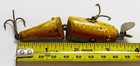 Creek Chub Rainbow Baby Jointed Pikie Minnow Vintage Glass Eye Wood Fishing Lure