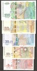 Full Set 5 Pcs Bulgaria 5 10 20 50 100 Leva P-116 120 2018 - 2020 Unc