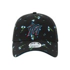 New Era 920 Cap Miami Marlins Blossom Women Girls Adjustable Black Floral Hat