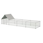 20ft X 6ft Metal Chicken Coop Walk In Chicken Run Outdoor Hen House Habitat Cage