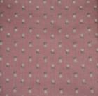 1 5 Yards Small White Tulips On Pink Background Fabric 58  X 44 