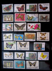Worldwide - Topical Stamps - 100 Butterflies