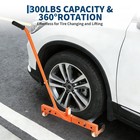 Tire Moving Cart Tool Adjustable 330 Lbs Heavy Duty Truck Tire Dolly Tire Lift