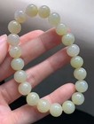 Grade A Icy Yellow Jadeite Jade 9 4mm Bead Beads Bracelet Bangle 1207