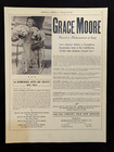 Grace Moore 1942 Booking Ad Musical Performer Concert Soprano