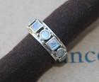 Sundance Catalog Sterling Silver Moonstone  circle The Moon  Ring Size 6 Nib