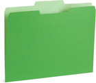 File Folders Letter Size 1 3 Cut Tabs 100 Pk Various Colors Two Tone Durable 