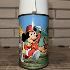 1963 Mickey Mouse Club Thermos For Lunch Box   Vintage   Lunchbox Bottle   Nice