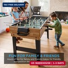 Best Choice Products 2x4ft Combo Game Table Set Pool Foosball Hockey Ping Pong