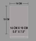 Clear Resealable Self Adhesive Seal Cello Lip   Tape Plastic Bags 5 5  X 7 5 