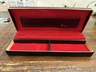 Shields Faux Leather Jewelry Box Black W  Red Velvet Lining