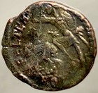 Roman Battle Scene Genuine Ancient Roman Coin 348-350 Ad Constantius Ii Fel Temp