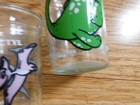 6 Welch   s 1988 Collectible Dinosaur Jelly Glasses Stegosaurus Tyrannosaurus     