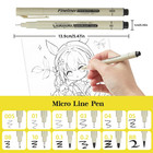 12pcs Fine Tip Manga Drawing Pens Needle Line Art Sketch Marker Set