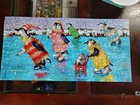 Artifact Wooden Jigsaw Puzzle Angie Rees The Skating Party 502 Pieces Used 