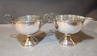 Vintage El Sil Co  Sterling Creamer  sugar Bowl With Weighted Base  No Monogram 