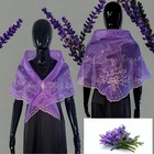 Modern Embroidered Filipiniana Alampay     Handmade Organza Scarf