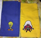 Looney Tunes Vintage Acme Home Works Fabric Napkins hand Towels  Lot Of 4 Rare