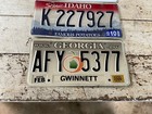 License Plate Lot Of 3 Different States Illinois Idaho Georgia Rustic Vintage