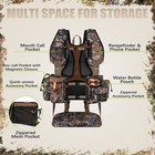 Camo Turkey Vest With Detachable Seat Pad   Lightweight Turkey Hunting Vest 
