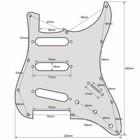 Stratocaster Guitar Pickguard Strat Scratchplate Fits Fender Usa Mex Colours