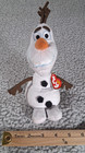 Ty Beanie Babies Disney Frozen Olaf 2014 8  Plush