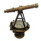 W    L e  Gurley Engineers Surveying Transit With Case And Tripod Ca 1880