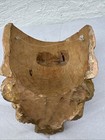 Vintage Mexican Folk Art Hand Carved Wood Jesus Bearded Face Mask