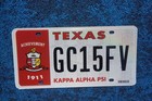 Texas Kappa Alpha Psi License Plate College Greek-letter Fraternity