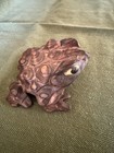 Vintage Japanese Hand Carved Cryptomeria Frog Sugi Wood Toad